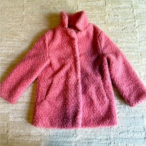 Lefties girls pink pea coat size 5/6